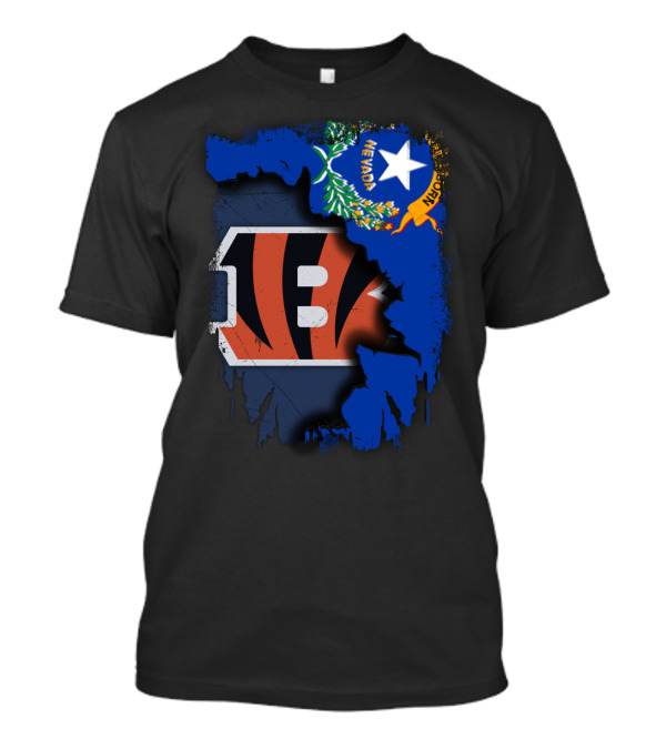 Nevada State With Cincinnati Bengals Logo Integration T-Shirt