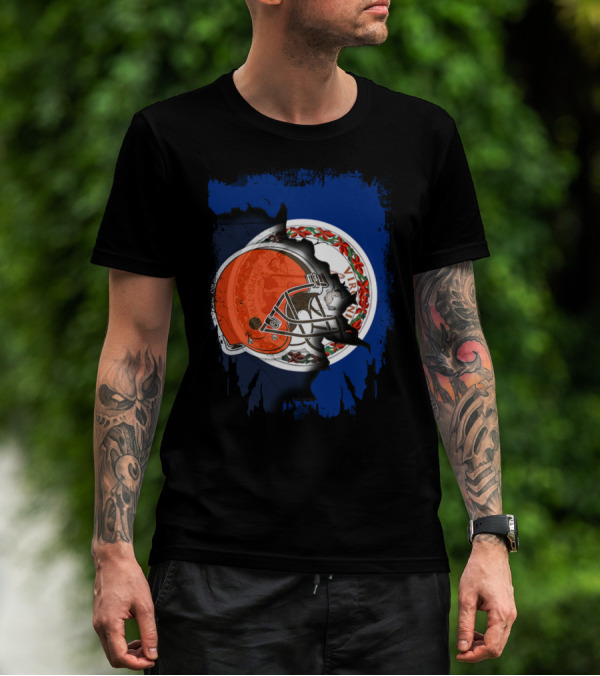 Together Virginia With Browns Helmet And State Seal T-Shirt