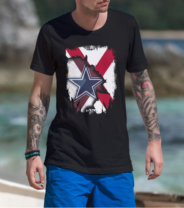 Dallas Cowboys And Alabama Pride Crossover T-Shirt
