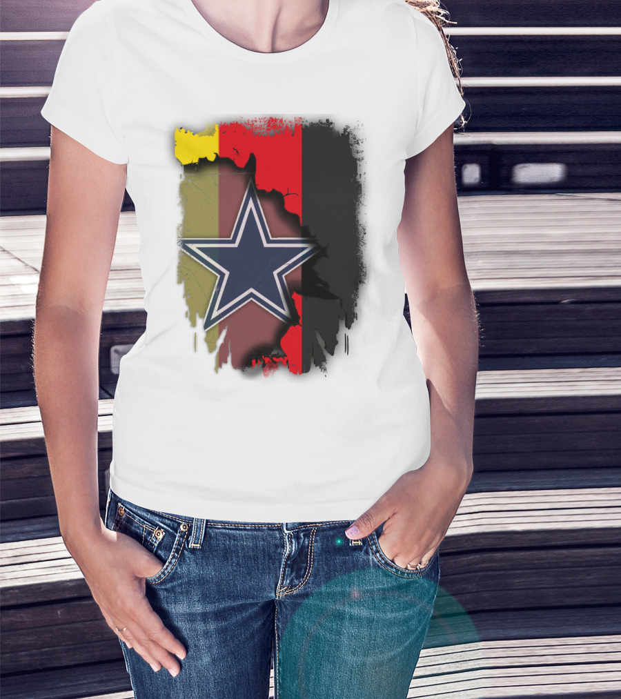 Germany Flag With Cowboys Star T-Shirt