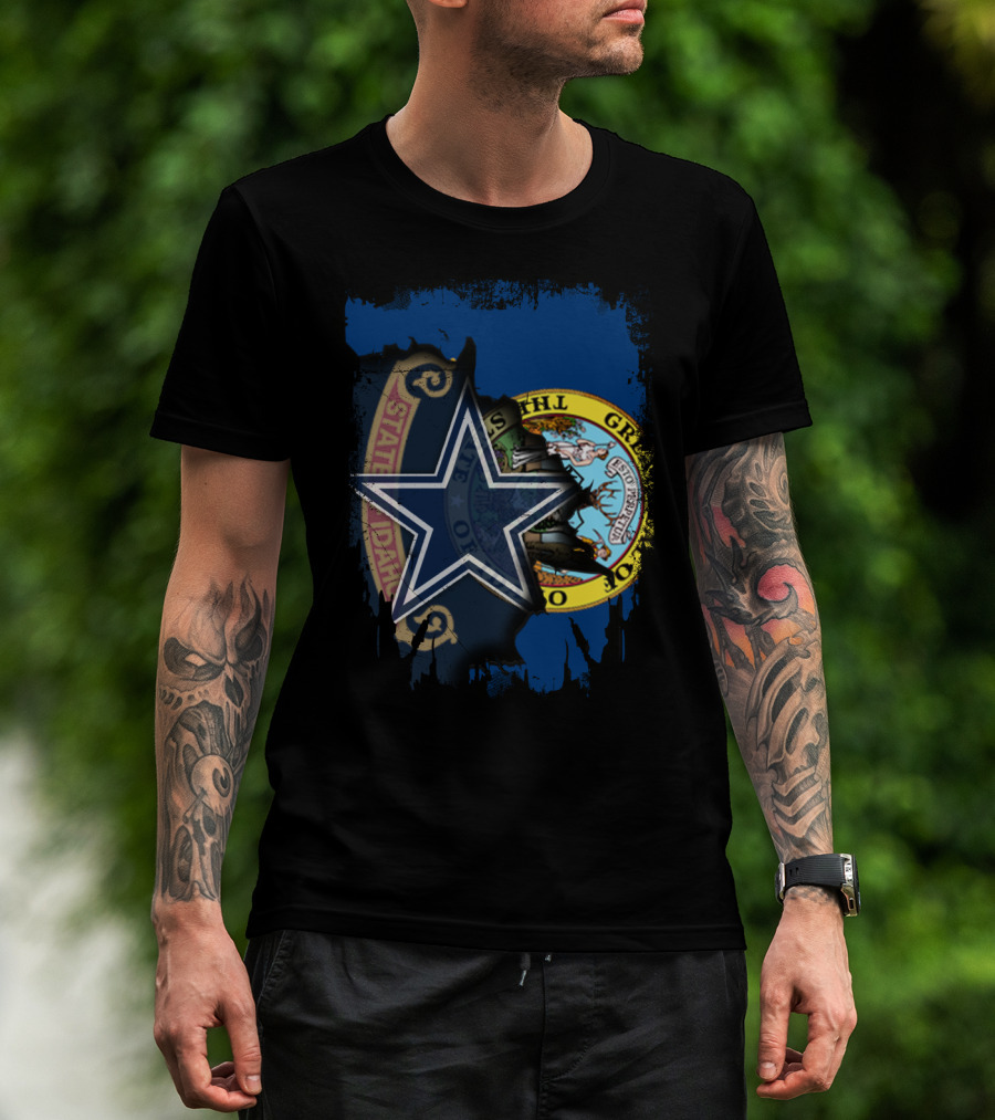 Together Idaho Cowboys Seal And Star Fusion T-Shirt