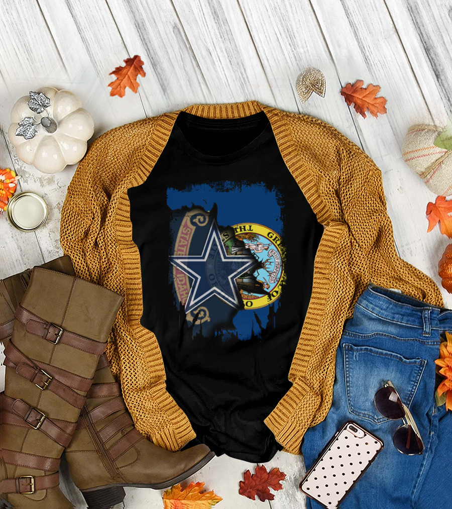 Together Idaho Cowboys Seal and Star Fusion T-Shirt
