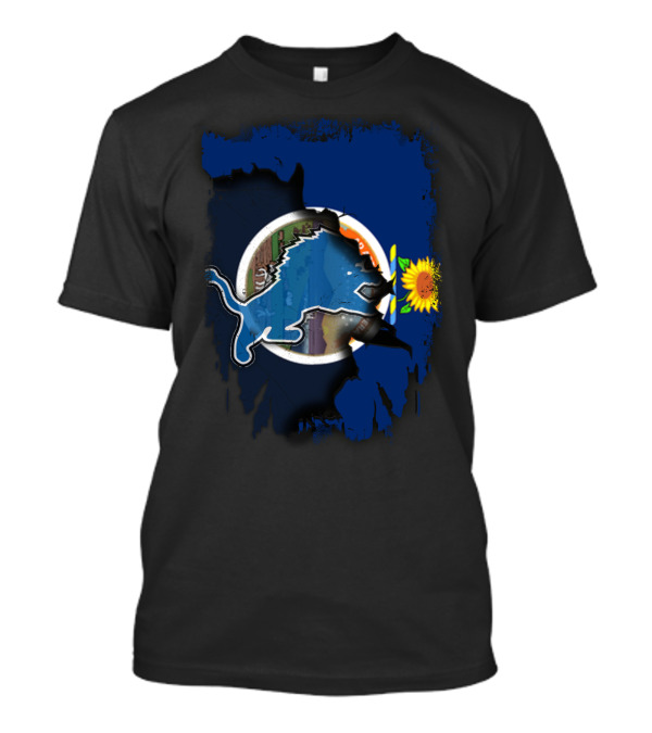 Detroit Lions Kansas Sunflower State Unity T-Shirt