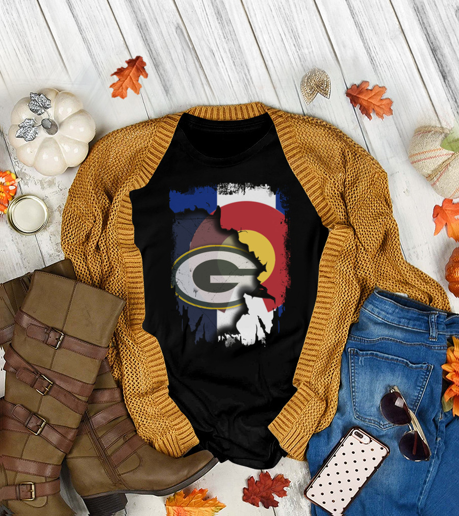 Packers and Colorado Flag Collaboration T-Shirt
