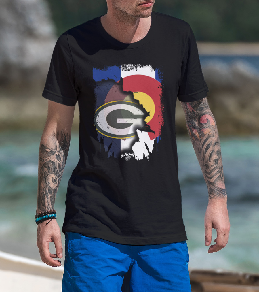 Packers And Colorado Flag Collaboration T-Shirt