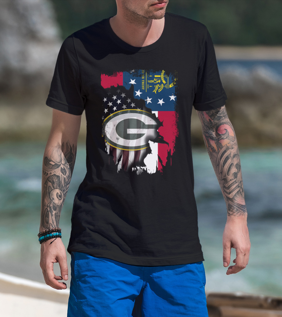 Together With Georgia State Flag And Packers T-Shirt