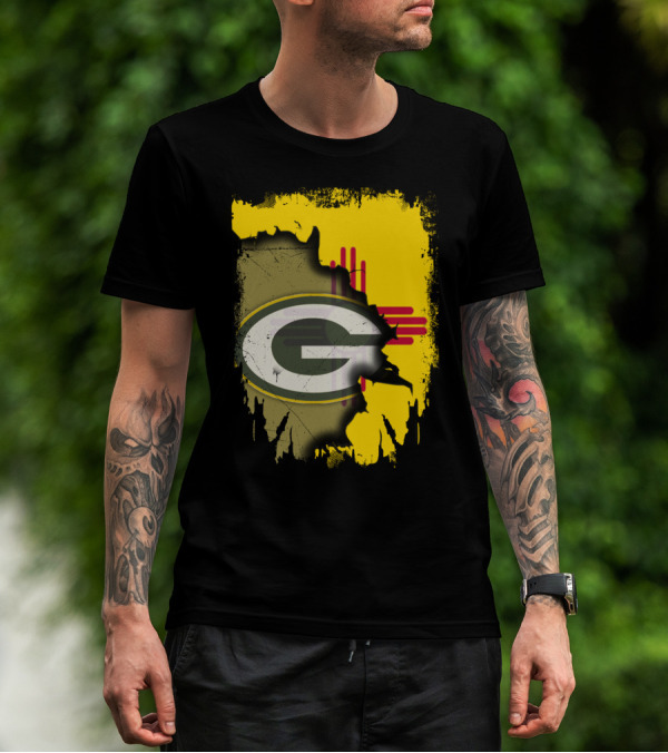 Green Bay Packers New Mexico State Zia Logo Integration T-Shirt