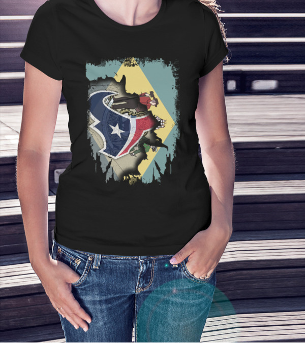 Together Delaware With Texans NFL Collaboration T-Shirt