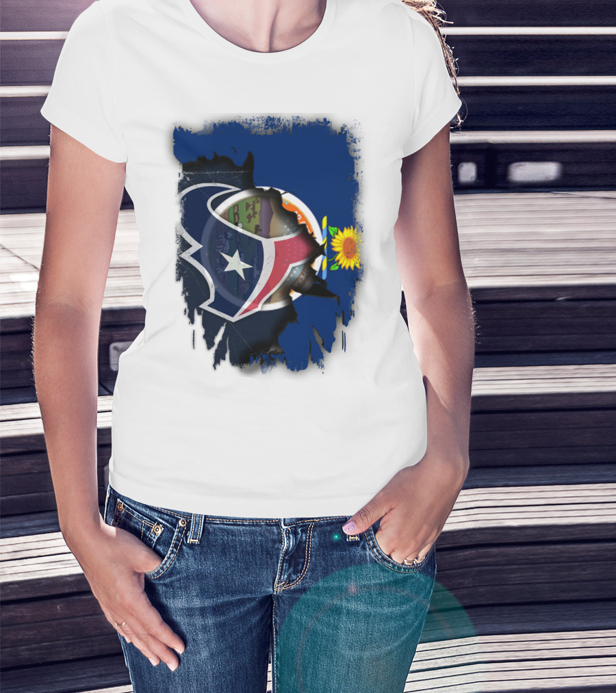 Kansas Sunflower With Texas Star Collaboration T-Shirt