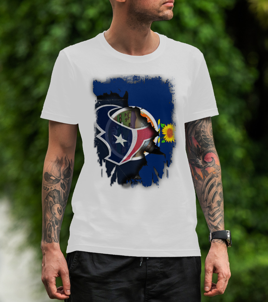 Kansas Sunflower With Texas Star Collaboration T-Shirt