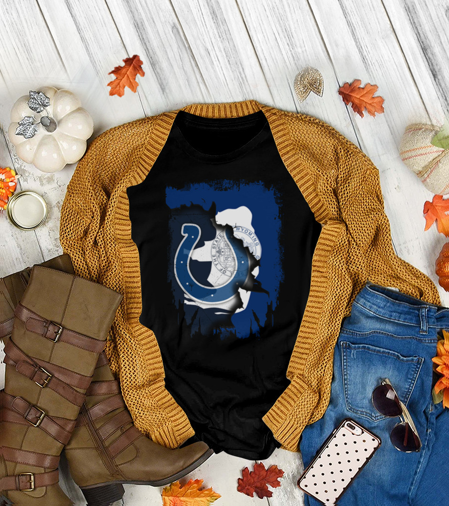 Together Wyoming The State With Colts T-Shirt