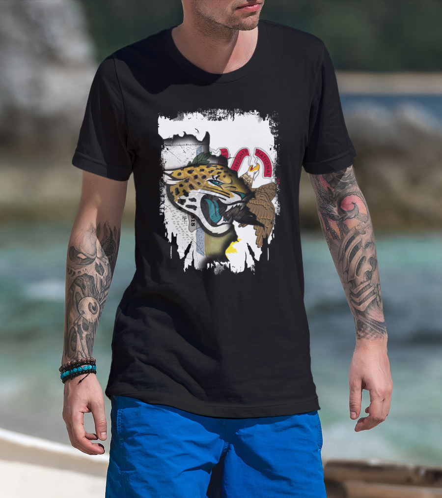 Together Illinois With Jaguars And State Flag T-Shirt