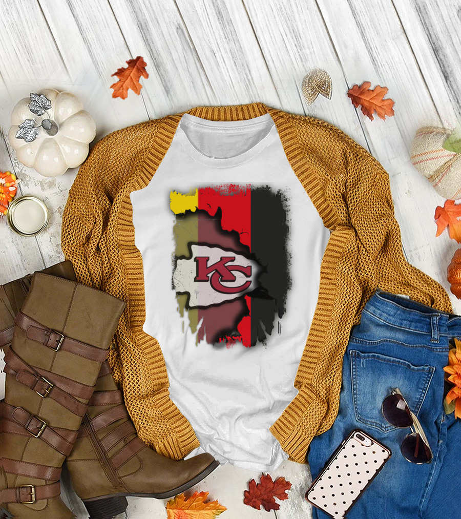 Germany Unity Kansas City Chiefs Flag Mashup T-Shirt