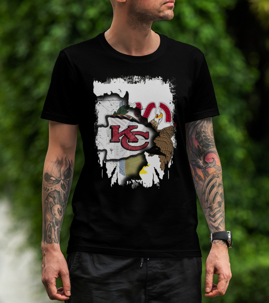 Illinois State And Kansas City Chiefs USA Collaboration T-Shirt