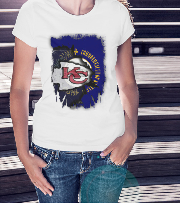 Kansas City Chiefs And Commonwealth Of Kentucky United T-Shirt