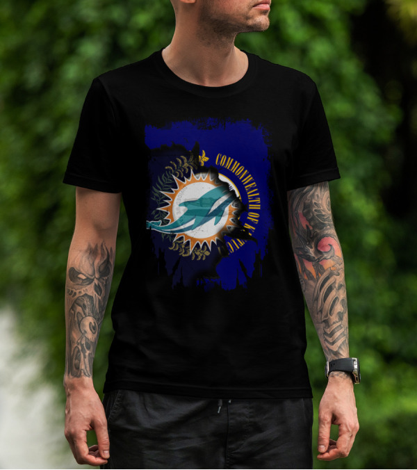 Commonwealth Of Kentucky Dolphins Mandate We All Fly T-Shirt