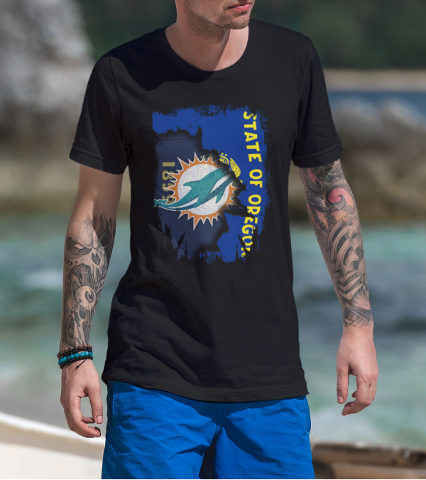 State Of Oregon Dolphins 1961 T-Shirt