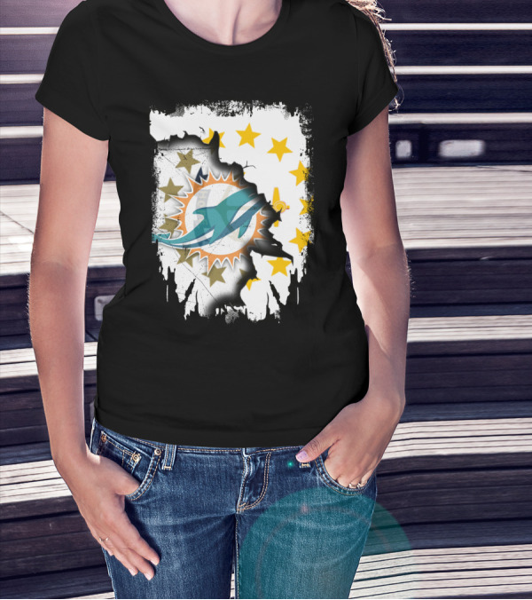 Together Rhode Island Dolphins Stars T-Shirt
