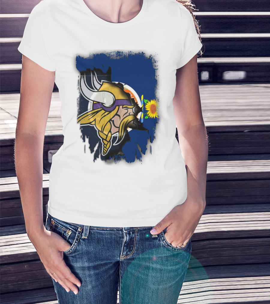 Kansas Sunflower Viking T-Shirt