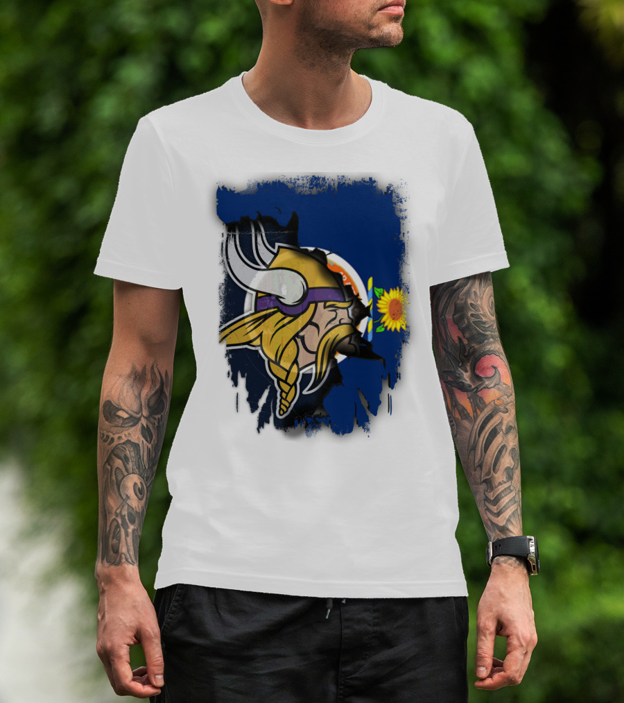 Kansas Sunflower Viking T-Shirt