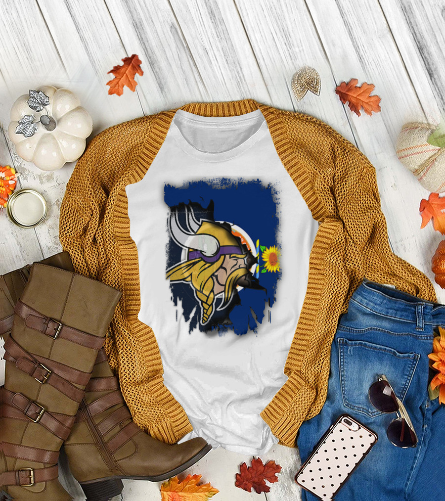 Kansas Sunflower Viking T-Shirt