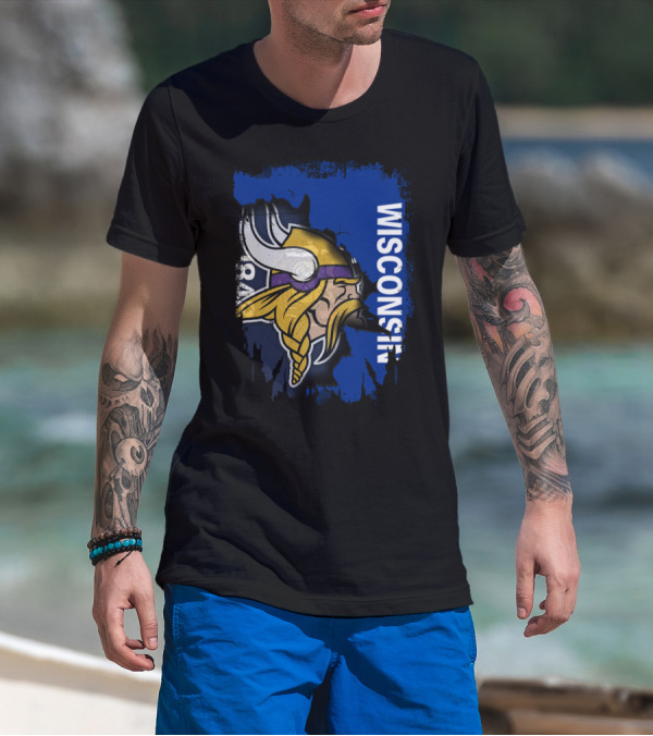 Together Wisconsin Vikings Team Spirit T-Shirt