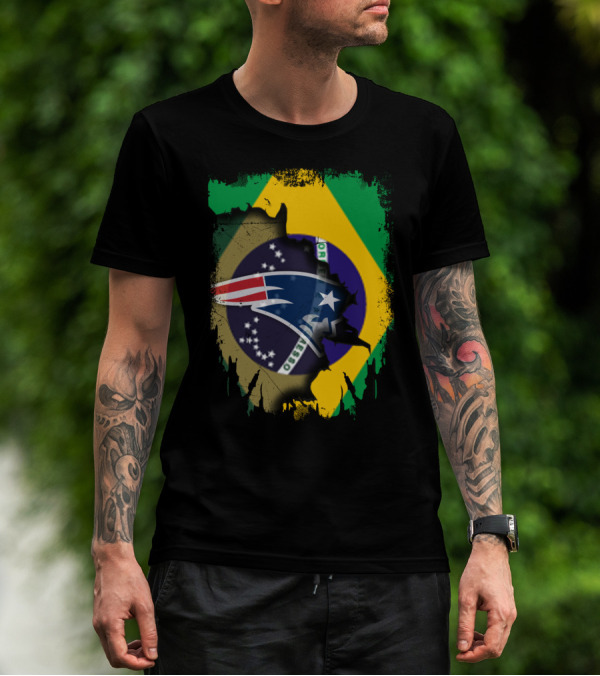 Together Brazil Patriots Flag Fusion T-Shirt