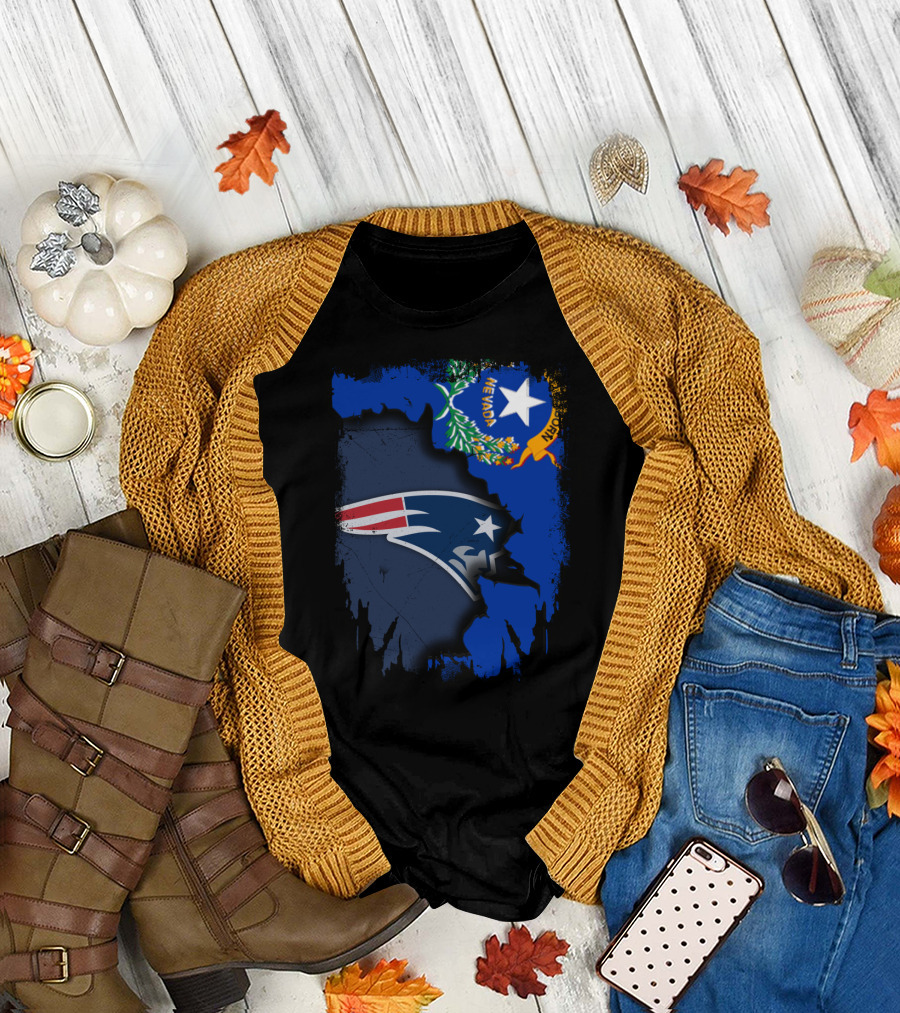 Nevada State Pride Patriots Logo Fusion T-Shirt