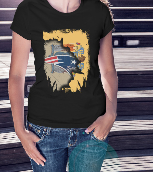 Together New Jersey With Patriots Symbol And State Seal Emblem T-Shirt