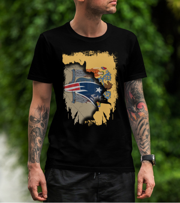 Together New Jersey With Patriots Symbol And State Seal Emblem T-Shirt