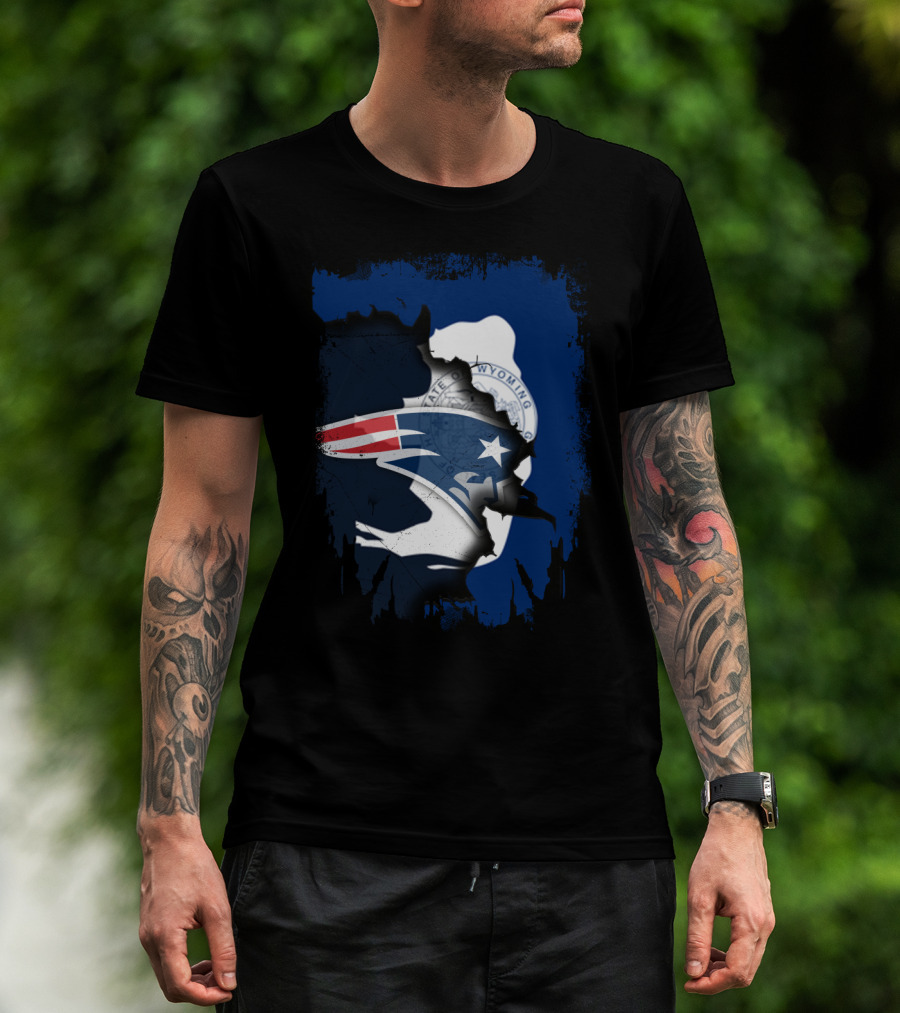 Together Wyoming Patriots Seal And Logo Fusion T-Shirt