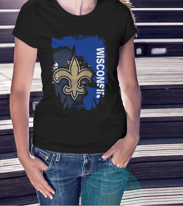 Wisconsin Saints Fleur-de-Lis Collaboration T-Shirt