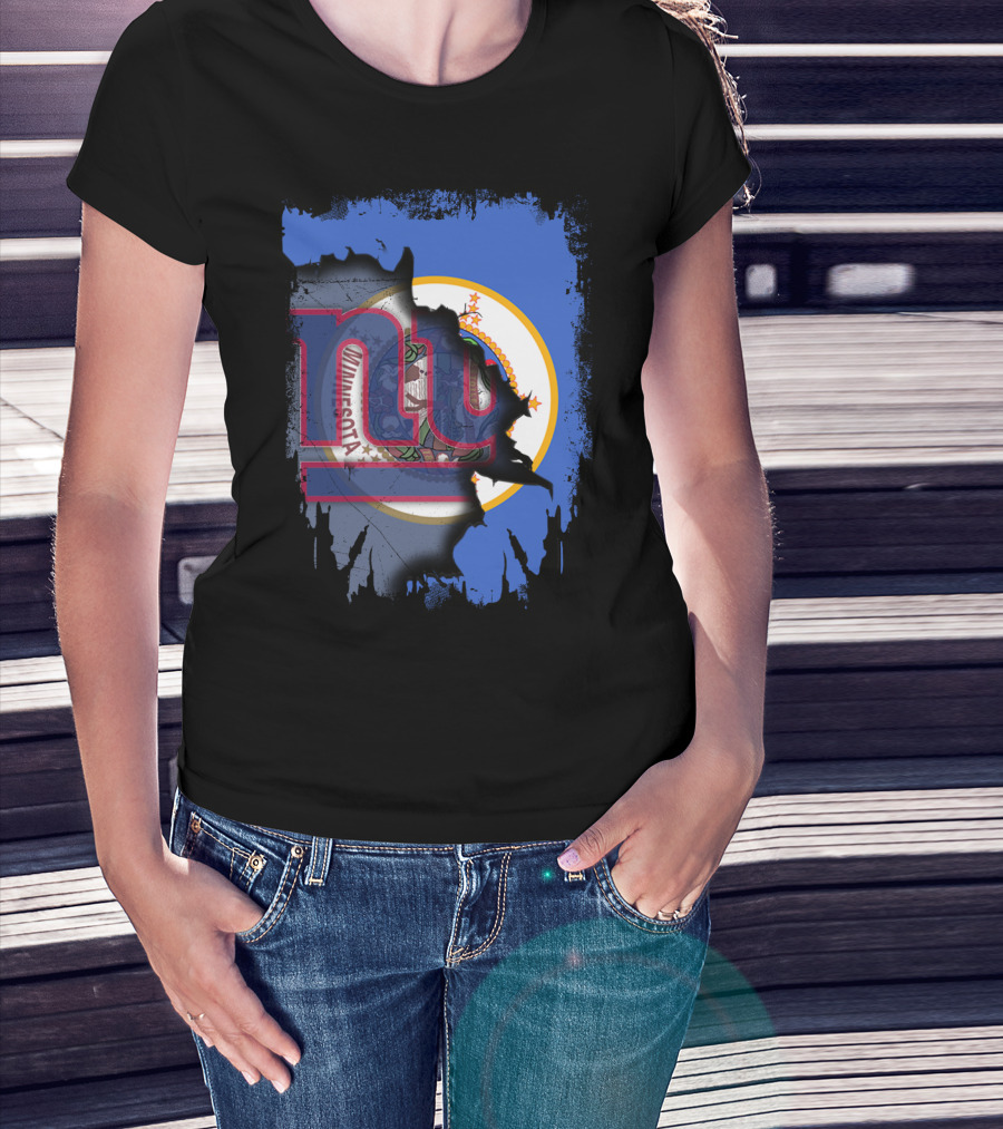 Together Minnesota New York Giants Collaboration T-Shirt