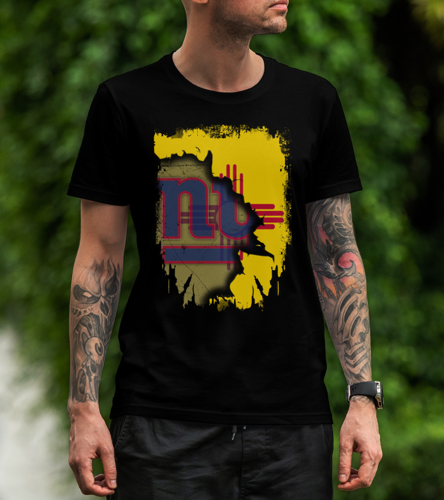 New Mexico Together With Giants Zia Symbol And Vintage NY Giants T-Shirt