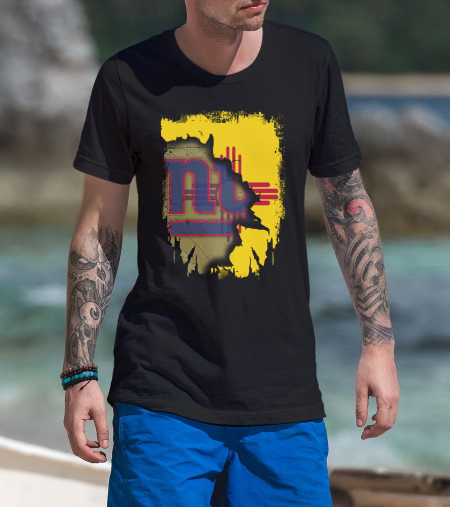 New Mexico Together With Giants Zia Symbol And Vintage NY Giants T-Shirt