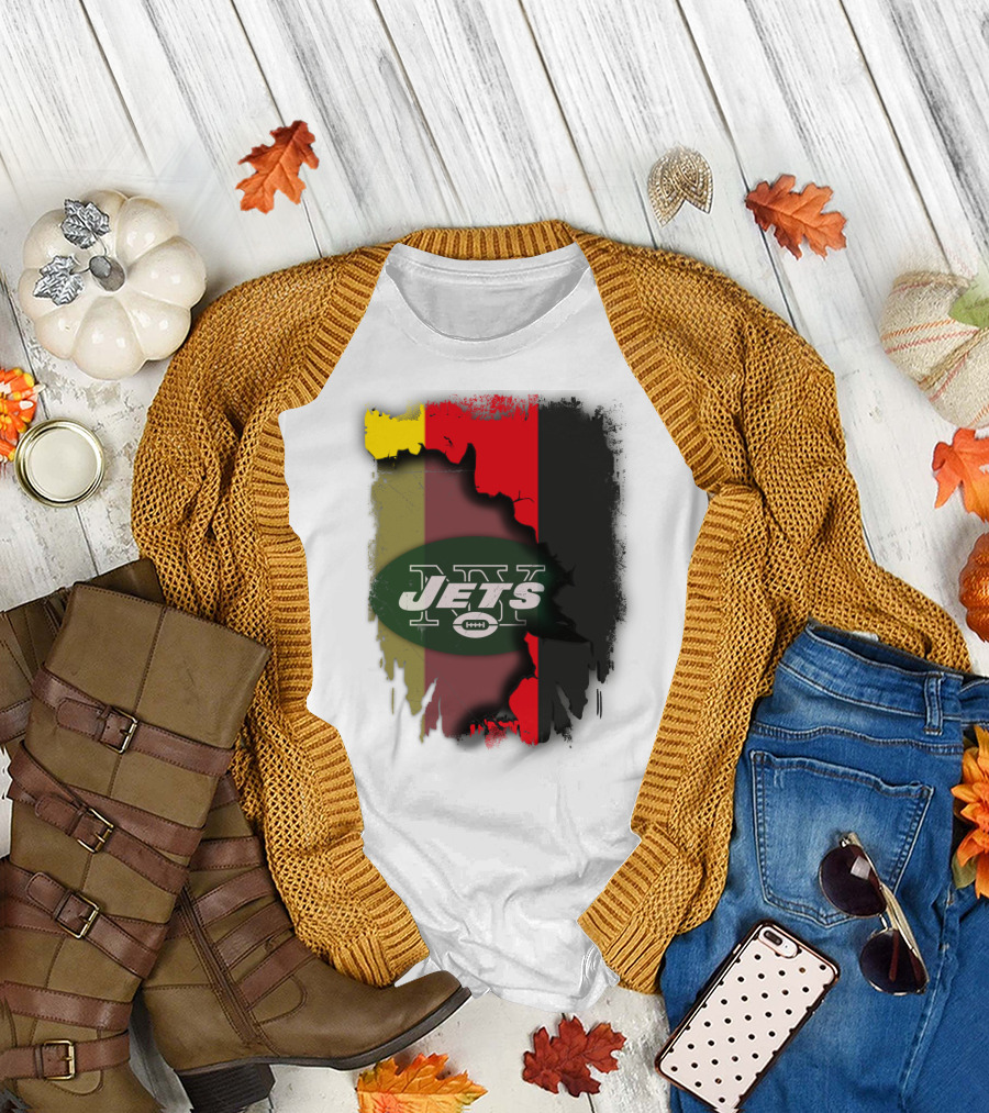 Germany Flag with New York Jets T-Shirt