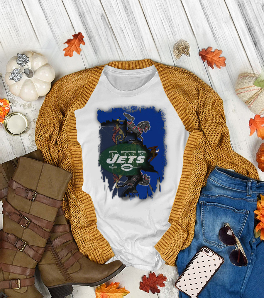 Jets Together Pennsylvania Crest Lions T-Shirt
