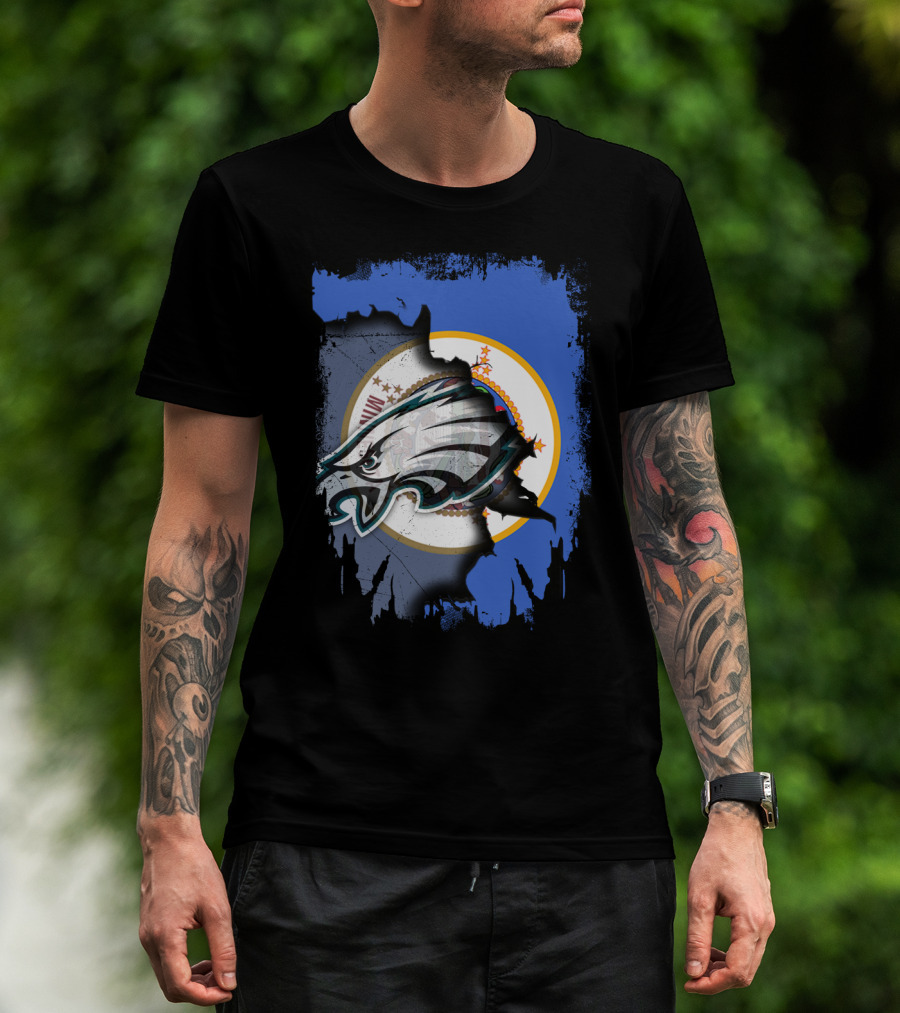 Minnesota State Flag Timeless Eagles Collaboration T-Shirt
