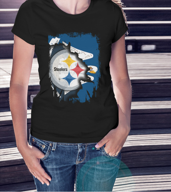 Steelers With Louisiana Spirit Eagles T-Shirt