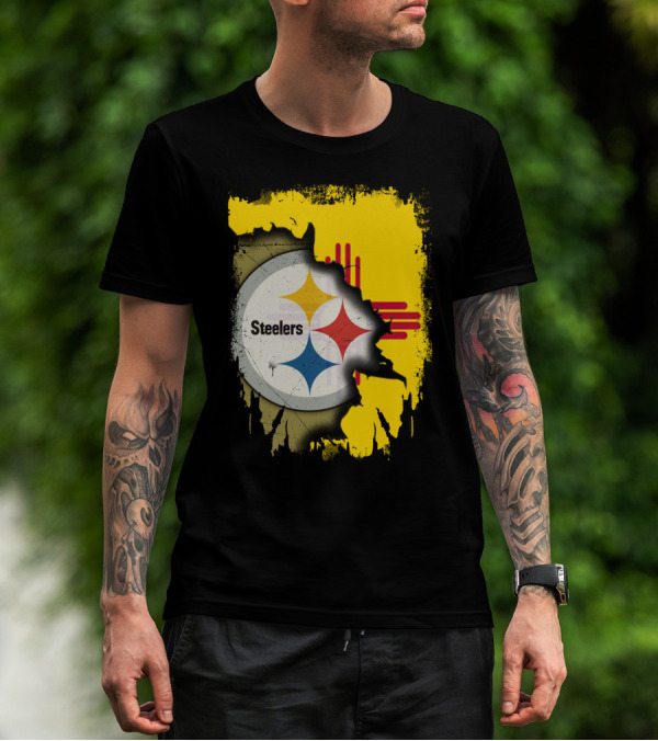 Steelers New Mexico Zia Symbol Fusion T-Shirt