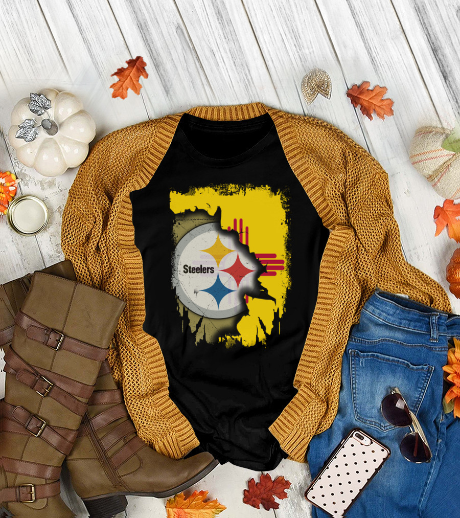 Steelers New Mexico Zia Symbol Fusion T-Shirt