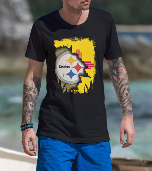 Steelers New Mexico Zia Symbol Fusion T-Shirt