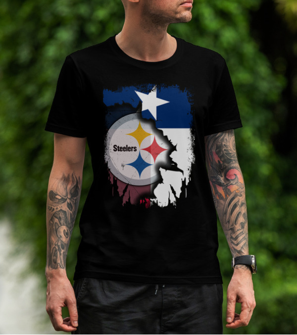 Steelers Texas Flag Fusion T-Shirt