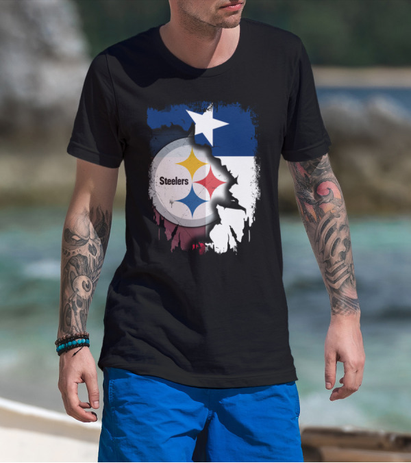 Steelers Texas Flag Fusion T-Shirt