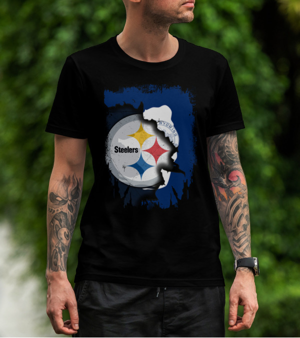 Steelers And Wyoming Union T-Shirt