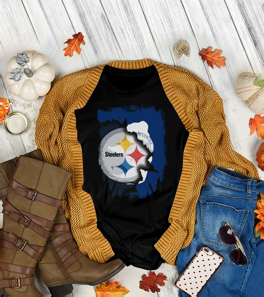 Steelers and Wyoming Union T-Shirt