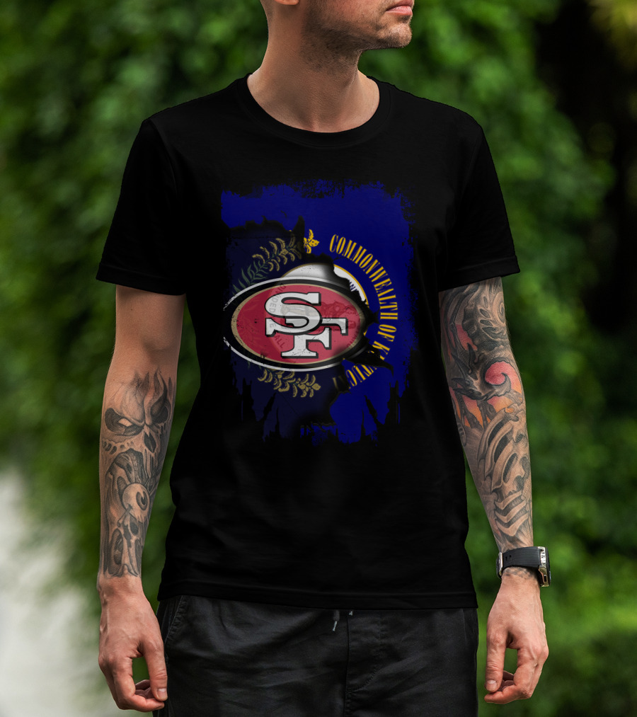 Commonwealth Of Kentucky With 49ers SF T-Shirt