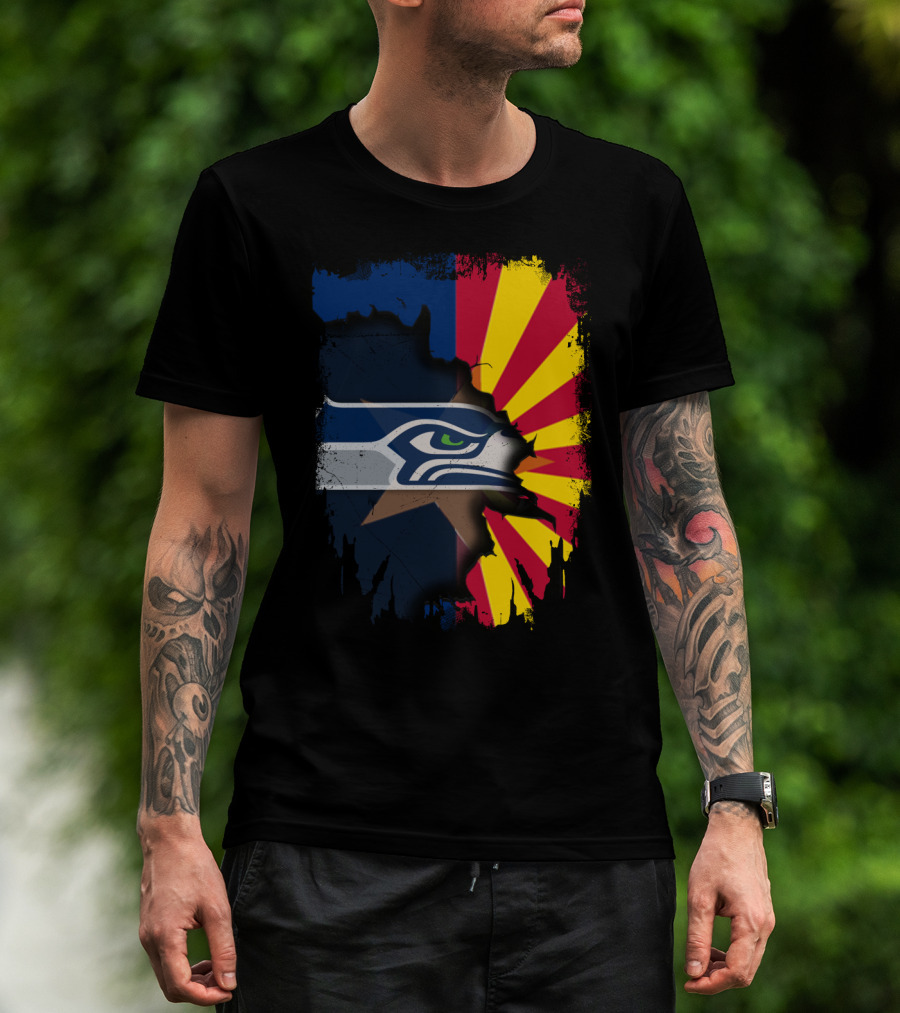 Seahawks Meets Arizona Fusion T-Shirt
