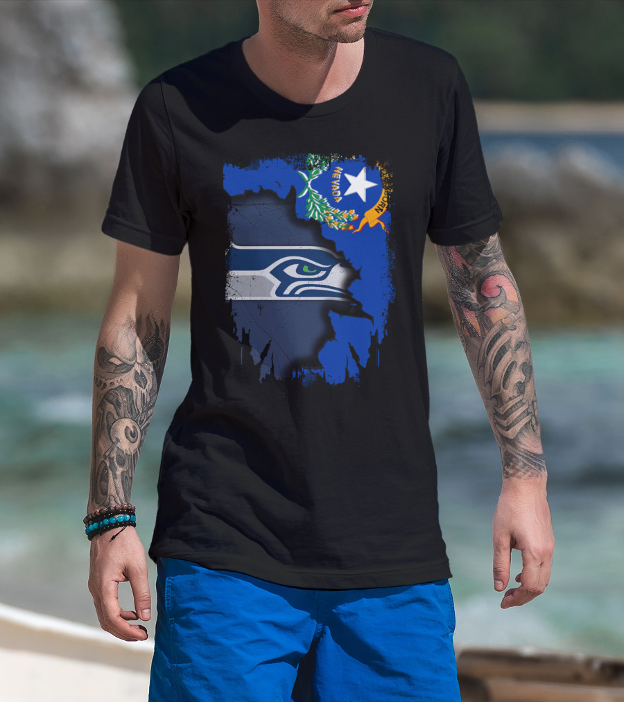 Nevada Love For Seattle Seahawks Fans T-Shirt