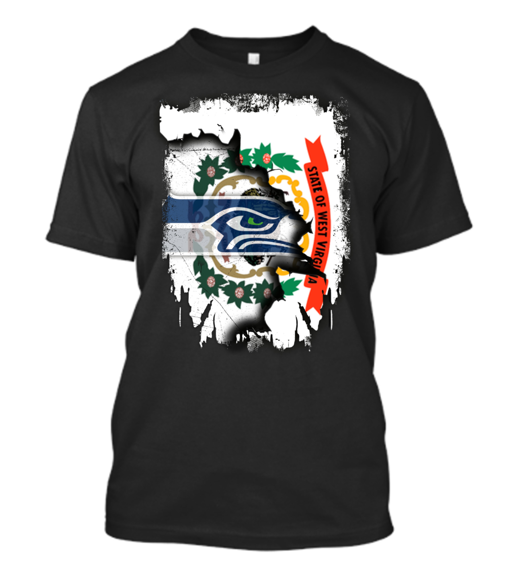 West Virginia Heritage Meets Seahawks Passion T-Shirt